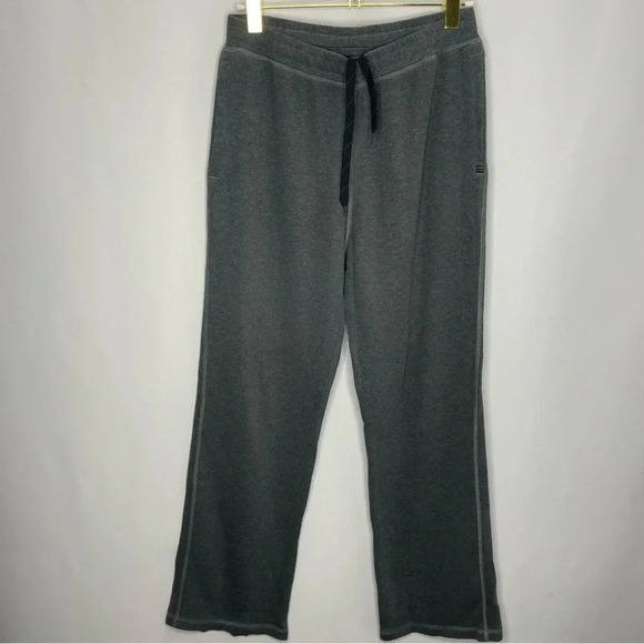 Tommy Bahama Lounge Pants Gray Elastic Waist Baggy Wide Leg Mens Small - Picture 1 of 5